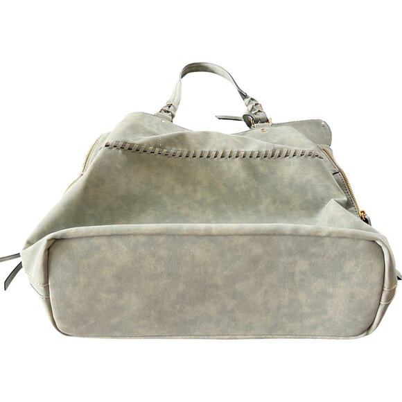 VR NYC | Sage Green | Extra Roomy |  Vegan Leather | Shoulder Bag - Picture 8 of 13
